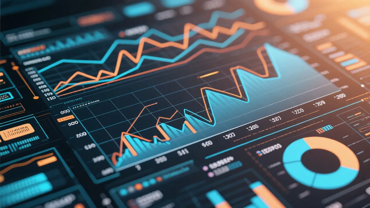 数据可视化与走势图示意图