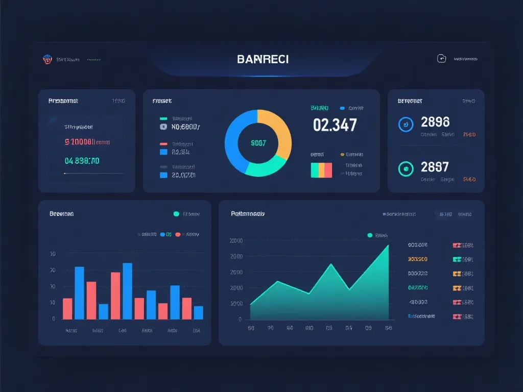 数据仪表盘示意